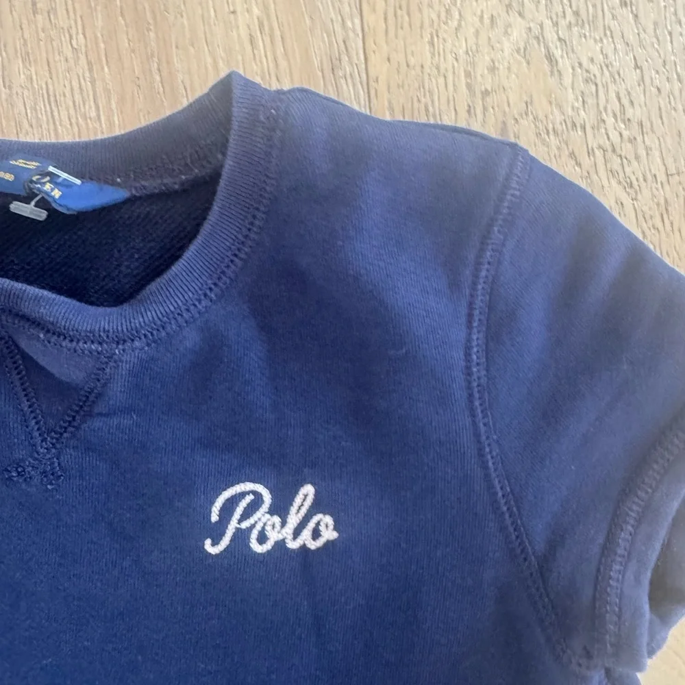 Polo Ralph Lauren French Terry Dress Navy Blue Large